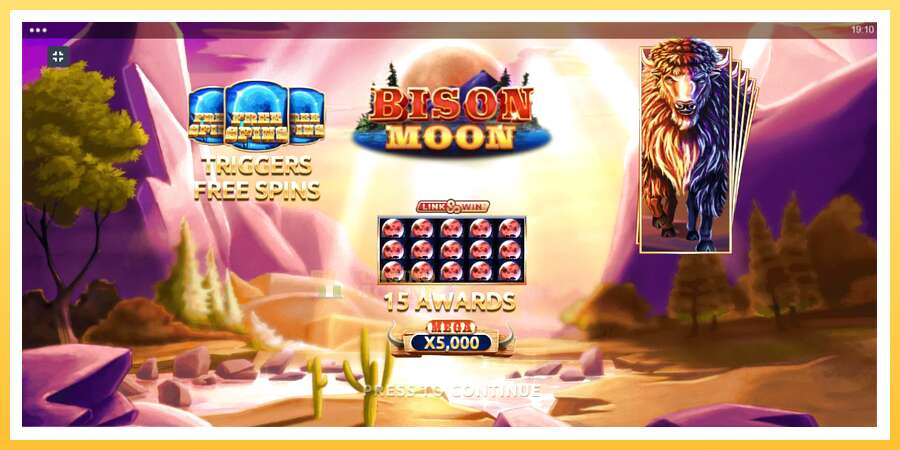 Bison Moon Megaways: ပိုက်ဆံအတွက်ကစား, ပုံ 1