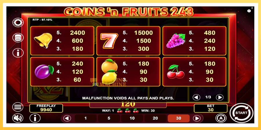 Coinsn Fruits 243: ပိုက်ဆံအတွက်ကစား, ပုံ 5