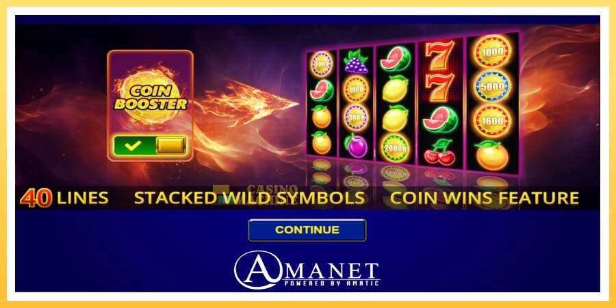 Blazing Coins 40: ပိုက်ဆံအတွက်ကစား, ပုံ 1