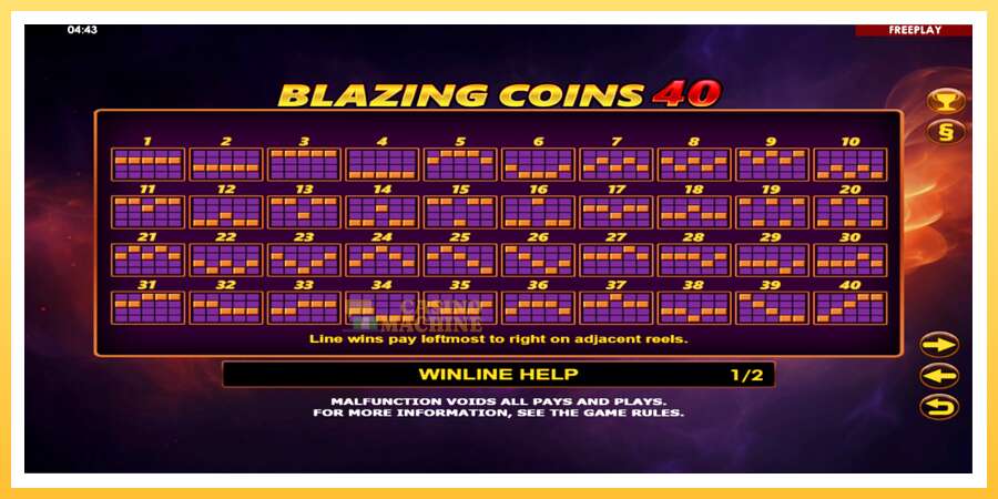 Blazing Coins 40: ပိုက်ဆံအတွက်ကစား, ပုံ 5