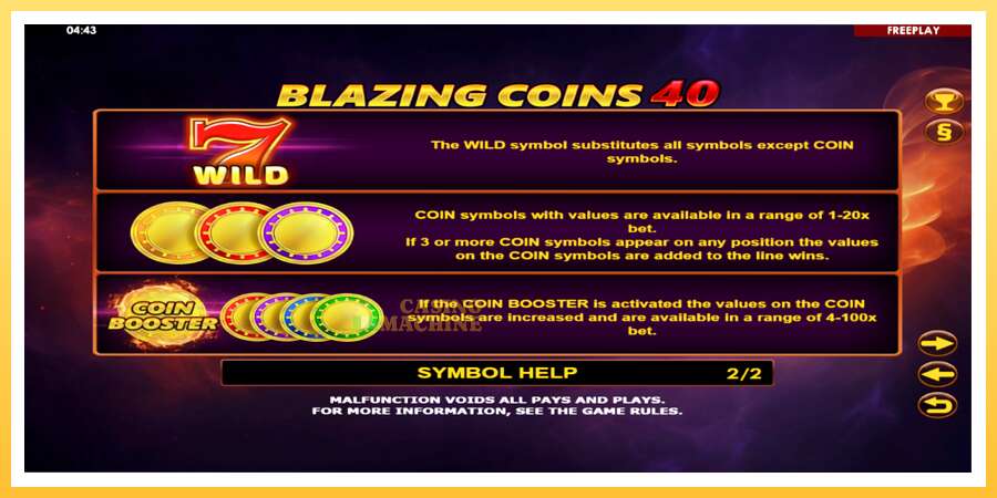 Blazing Coins 40: ပိုက်ဆံအတွက်ကစား, ပုံ 6