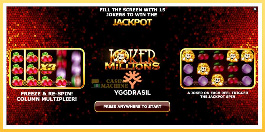 Joker Millions: ပိုက်ဆံအတွက်ကစား, ပုံ 1