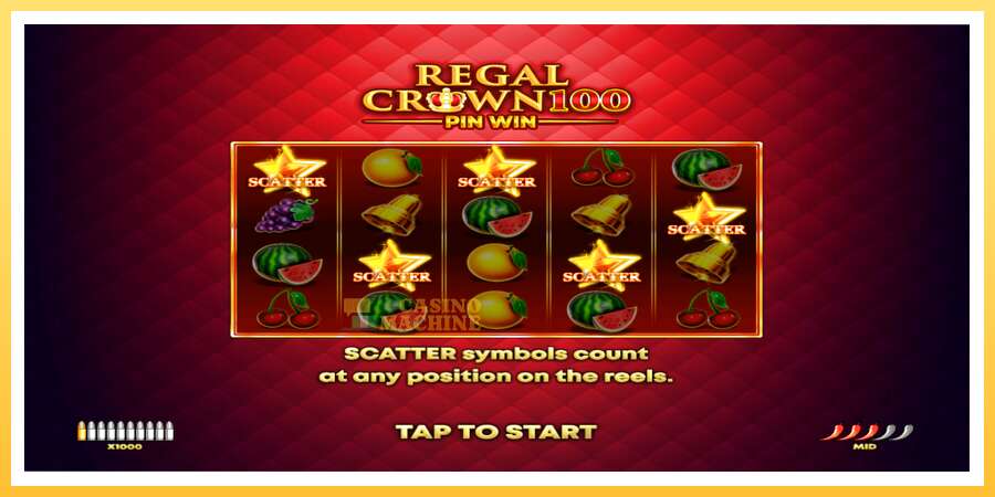 Regal Crown 100: ပိုက်ဆံအတွက်ကစား, ပုံ 1