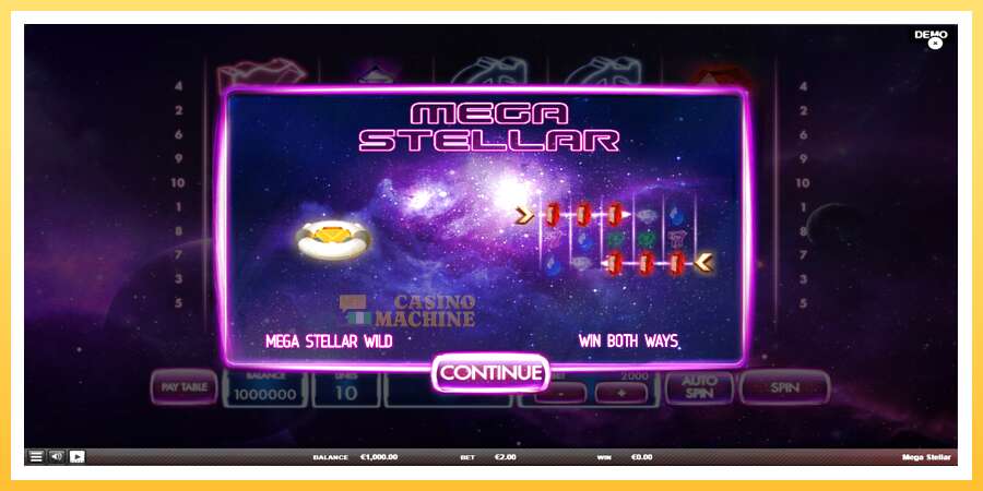 Mega Stellar: ပိုက်ဆံအတွက်ကစား, ပုံ 1