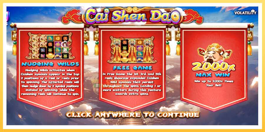 Cai Shen Dao: ပိုက်ဆံအတွက်ကစား, ပုံ 1