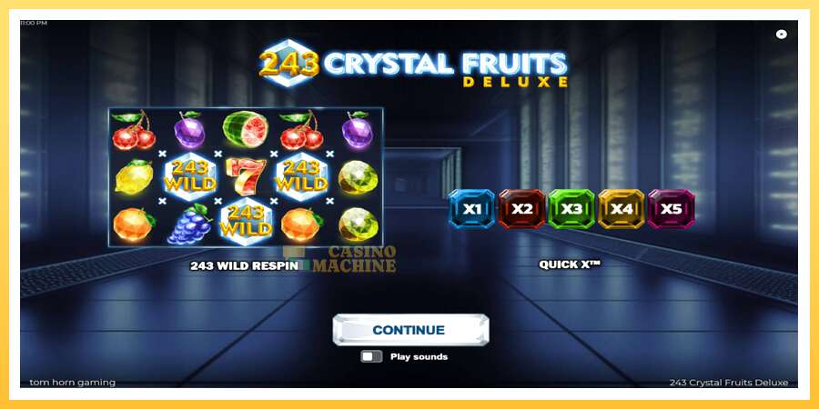 243 Crystal Fruits Deluxe: ပိုက်ဆံအတွက်ကစား, ပုံ 1