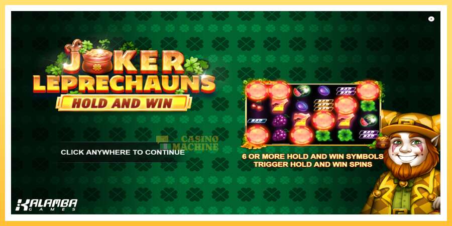 Joker Leprechauns Hold and Win: ပိုက်ဆံအတွက်ကစား, ပုံ 1