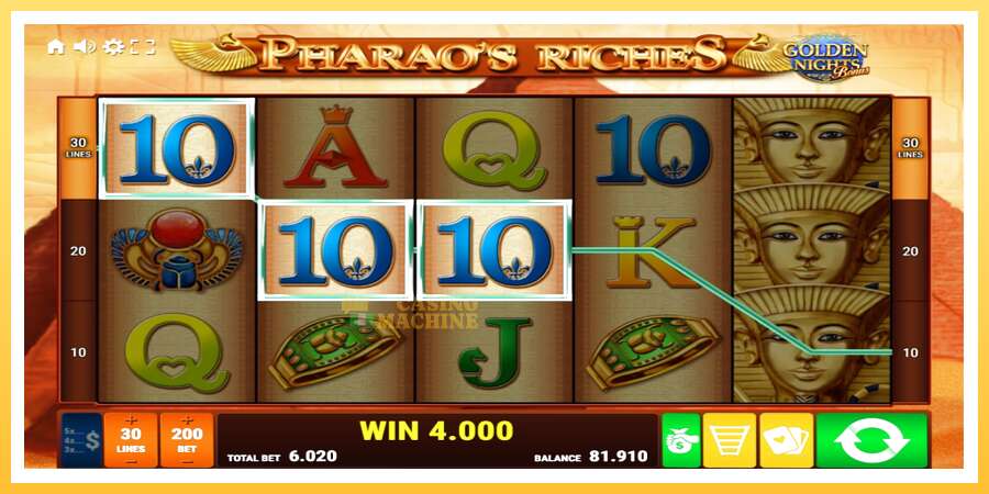 Pharaos Riches Golden Nights: ပိုက်ဆံအတွက်ကစား, ပုံ 3