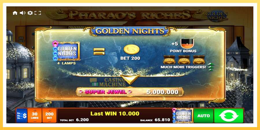 Pharaos Riches Golden Nights: ပိုက်ဆံအတွက်ကစား, ပုံ 7