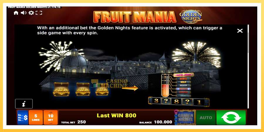 Fruit Mania Golden Nights: ပိုက်ဆံအတွက်ကစား, ပုံ 5