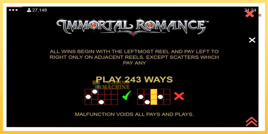 Immortal Romance: ပိုက်ဆံအတွက်ကစား, ပုံ 7