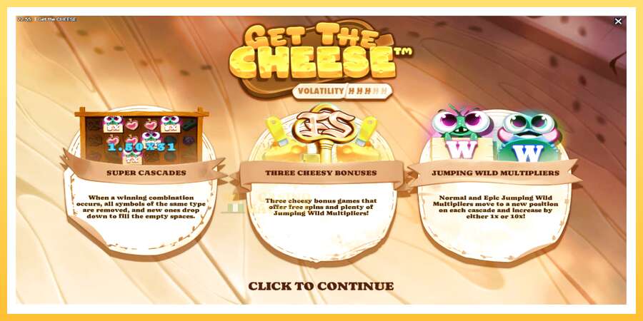 Get The Cheese: ပိုက်ဆံအတွက်ကစား, ပုံ 1