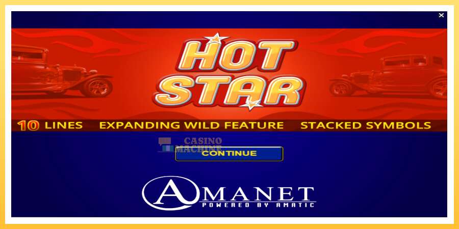 Hot Star: ပိုက်ဆံအတွက်ကစား, ပုံ 1