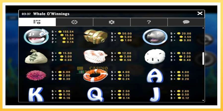 Whale O’Winnings: ပိုက်ဆံအတွက်ကစား, ပုံ 4