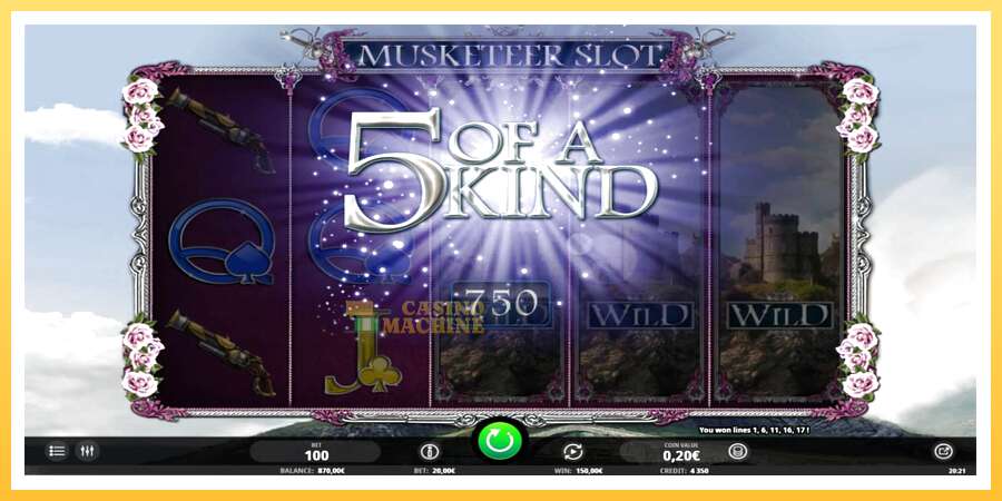 Musketeer Slot: ပိုက်ဆံအတွက်ကစား, ပုံ 4