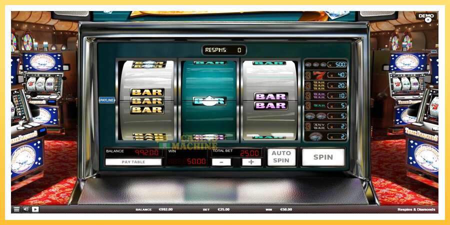 Respins Diamonds: ပိုက်ဆံအတွက်ကစား, ပုံ 4