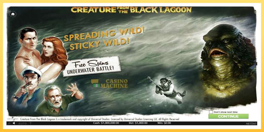 Creature From The Black Lagoon: ပိုက်ဆံအတွက်ကစား, ပုံ 1