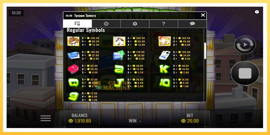 Tycoon Towers: ပိုက်ဆံအတွက်ကစား, ပုံ 6