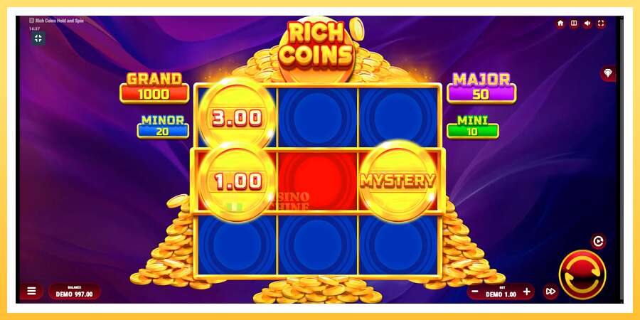 Rich Coins Hold and Spin: ပိုက်ဆံအတွက်ကစား, ပုံ 2