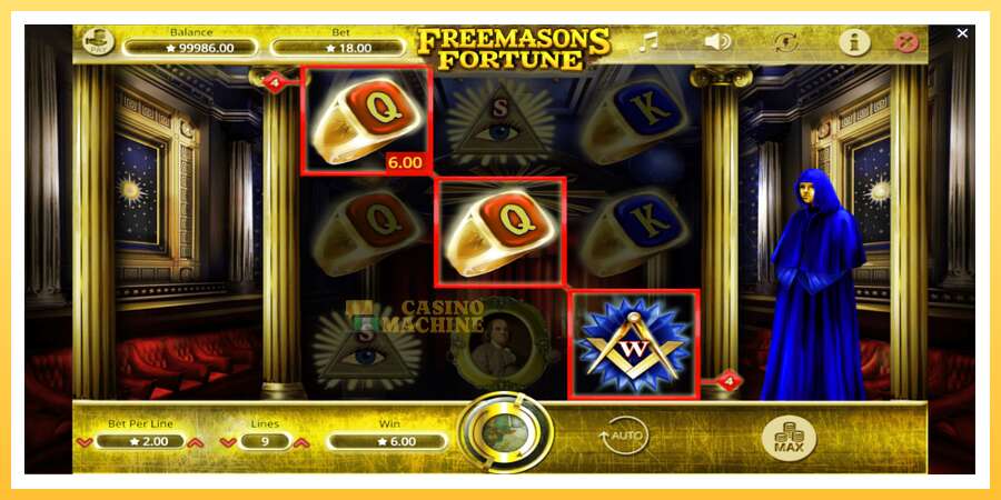 Freemasons Fortune: ပိုက်ဆံအတွက်ကစား, ပုံ 3