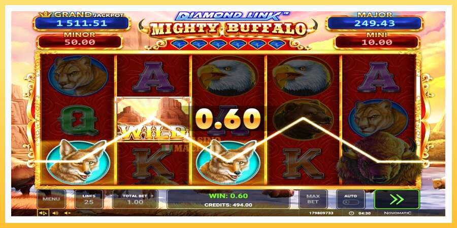 Diamond Link Mighty Buffalo: ပိုက်ဆံအတွက်ကစား, ပုံ 2