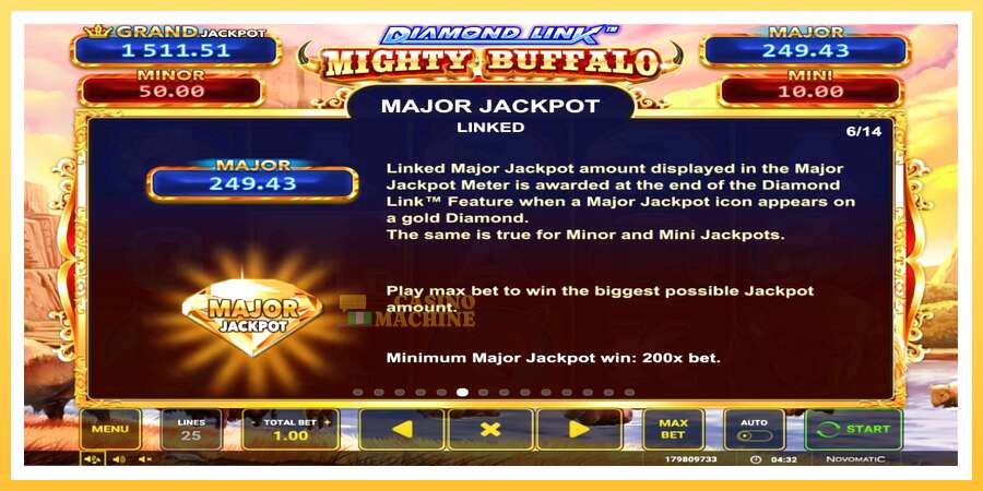 Diamond Link Mighty Buffalo: ပိုက်ဆံအတွက်ကစား, ပုံ 4