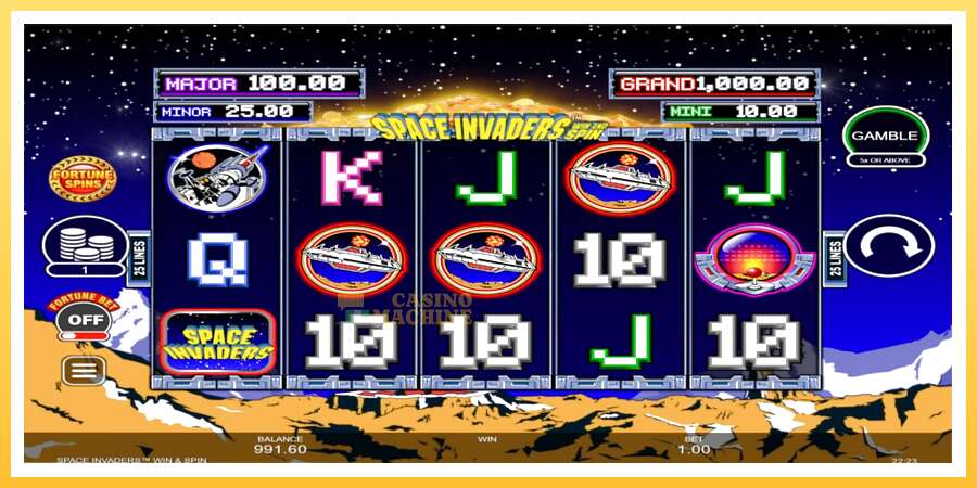 Space Invaders Win and Spin: ပိုက်ဆံအတွက်ကစား, ပုံ 2