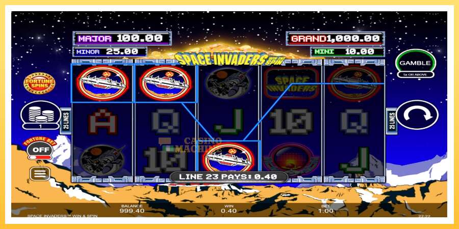 Space Invaders Win and Spin: ပိုက်ဆံအတွက်ကစား, ပုံ 3