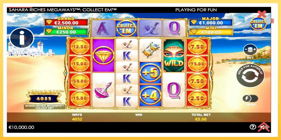 Sahara Riches Megaways Collect Em: ပိုက်ဆံအတွက်ကစား, ပုံ 2