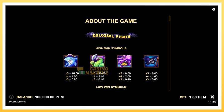 Colossal Pirate: ပိုက်ဆံအတွက်ကစား, ပုံ 7