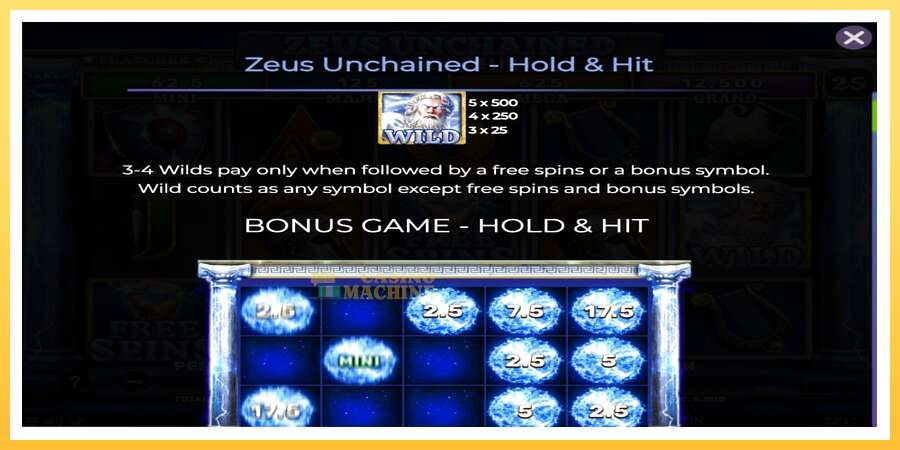 Zeus Unchained - Hold & Hit: ပိုက်ဆံအတွက်ကစား, ပုံ 4