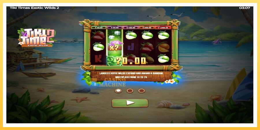 Tiki Time Exotic Wilds 2: ပိုက်ဆံအတွက်ကစား, ပုံ 1