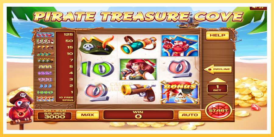 Pirate Treasure Cove 3x3: ပိုက်ဆံအတွက်ကစား, ပုံ 1