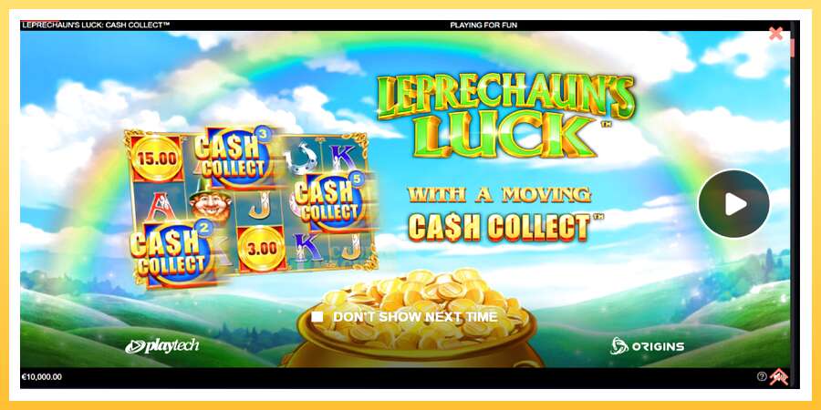 Leprechauns Luck Cash Collect Megaways PowerPlay Jackpot: ပိုက်ဆံအတွက်ကစား, ပုံ 1