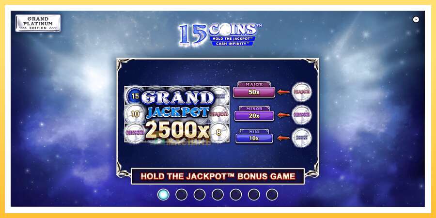 15 Coins Grand Platinum Edition: ပိုက်ဆံအတွက်ကစား, ပုံ 1