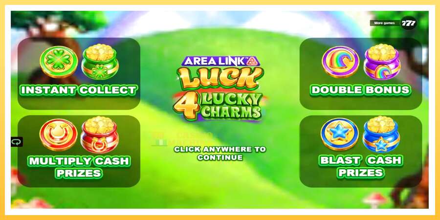 Area Link Luck 4 Lucky Charms: ပိုက်ဆံအတွက်ကစား, ပုံ 1