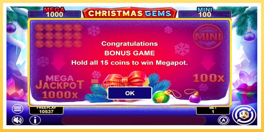 Christmas Gems Hold & Win: ပိုက်ဆံအတွက်ကစား, ပုံ 6