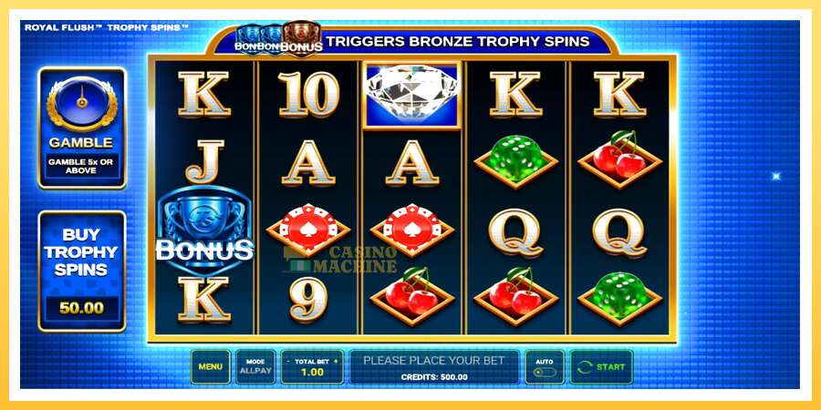 Royal Flush Trophy Spins: ပိုက်ဆံအတွက်ကစား, ပုံ 1