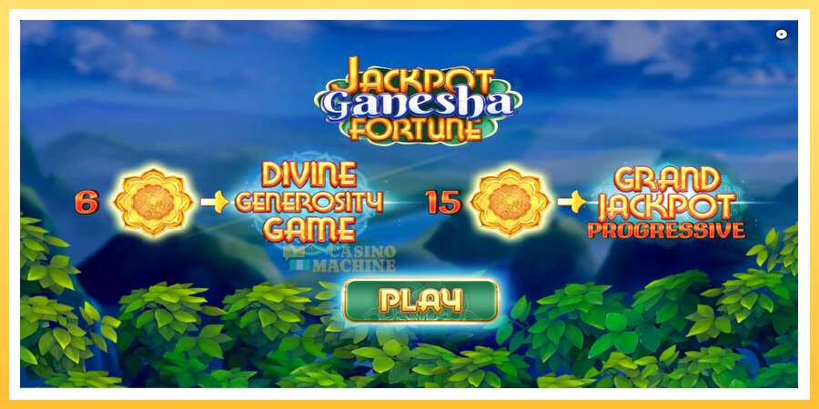 Jackpot Ganesha Fortune: ပိုက်ဆံအတွက်ကစား, ပုံ 1