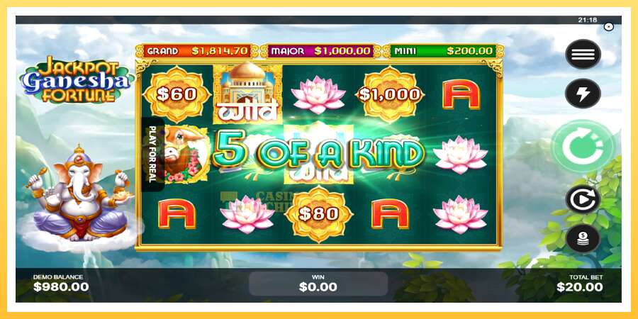 Jackpot Ganesha Fortune: ပိုက်ဆံအတွက်ကစား, ပုံ 3