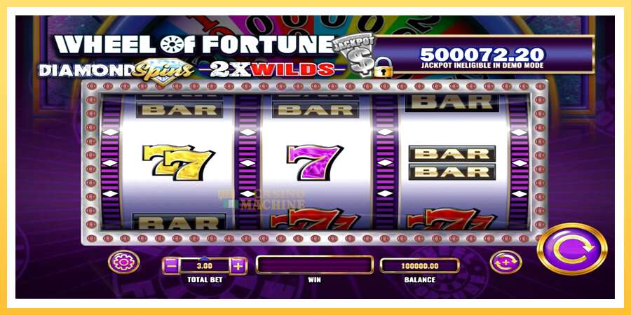 Wheel of Fortune Diamond Spins 2x Wilds: ပိုက်ဆံအတွက်ကစား, ပုံ 1