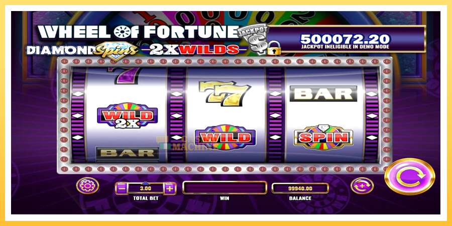 Wheel of Fortune Diamond Spins 2x Wilds: ပိုက်ဆံအတွက်ကစား, ပုံ 3