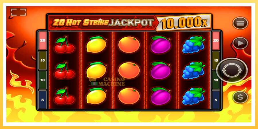 20 Hot Strike Jackpot: ပိုက်ဆံအတွက်ကစား, ပုံ 1