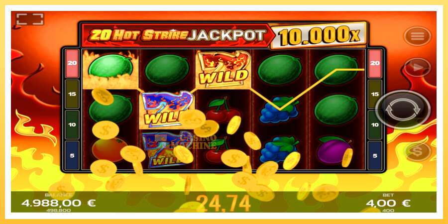 20 Hot Strike Jackpot: ပိုက်ဆံအတွက်ကစား, ပုံ 4