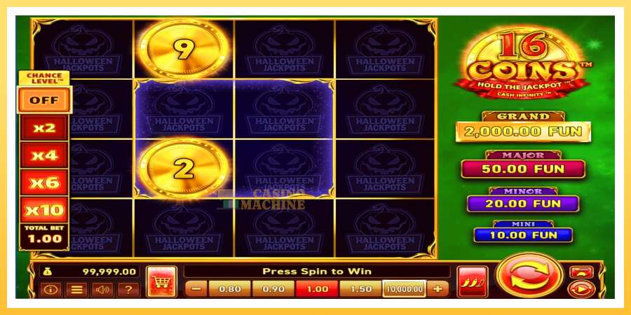 16 Coins Grand Gold Edition Halloween Jackpots: ပိုက်ဆံအတွက်ကစား, ပုံ 2