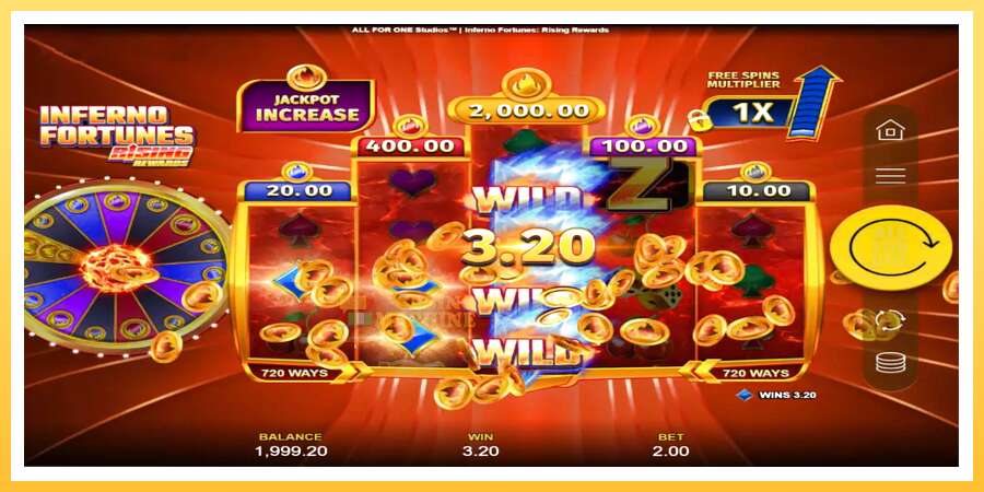 Inferno Fortunes: Rising Rewards: ပိုက်ဆံအတွက်ကစား, ပုံ 5