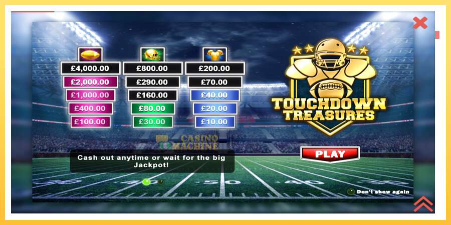 Touchdown Treasures: ပိုက်ဆံအတွက်ကစား, ပုံ 1