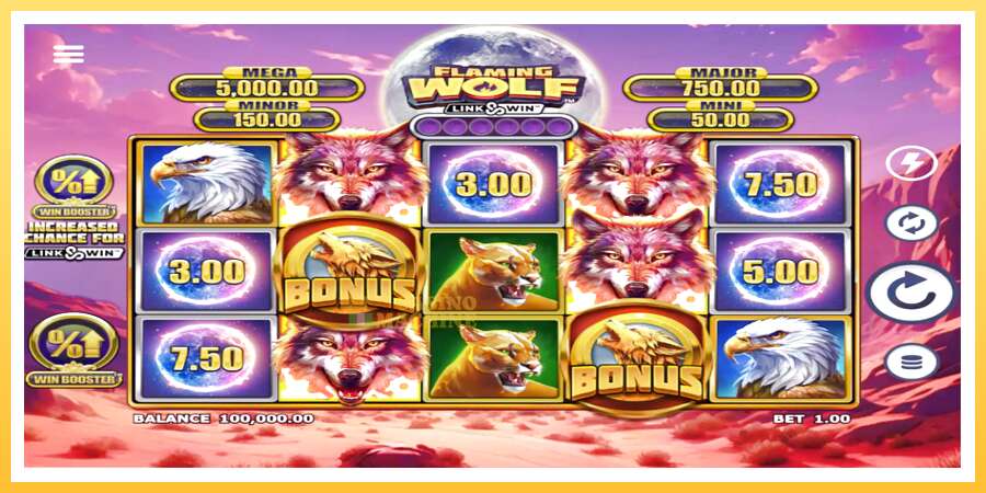 Flaming Wolf Link & Win: ပိုက်ဆံအတွက်ကစား, ပုံ 2