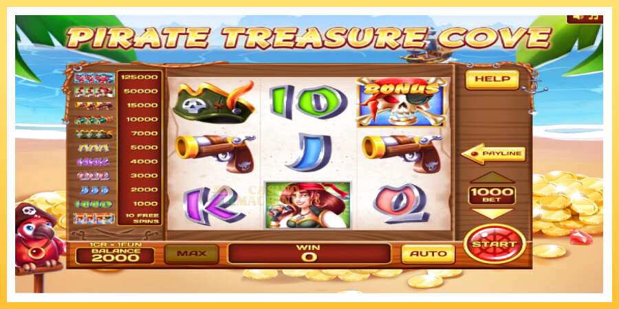 Pirate Treasure Cove Pull Tabs: ပိုက်ဆံအတွက်ကစား, ပုံ 3