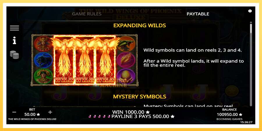 The Wild Wings of Phoenix Deluxe: ပိုက်ဆံအတွက်ကစား, ပုံ 5